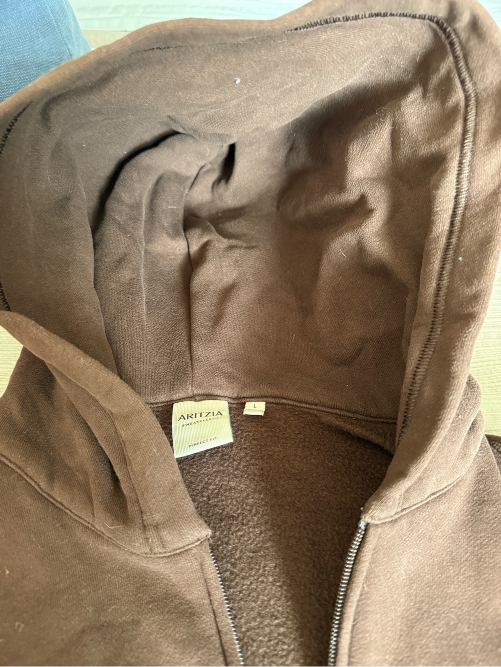 Aritzia - Cozy Sweatfleece Perfect Zip Hoodie - Picture 6 of 10